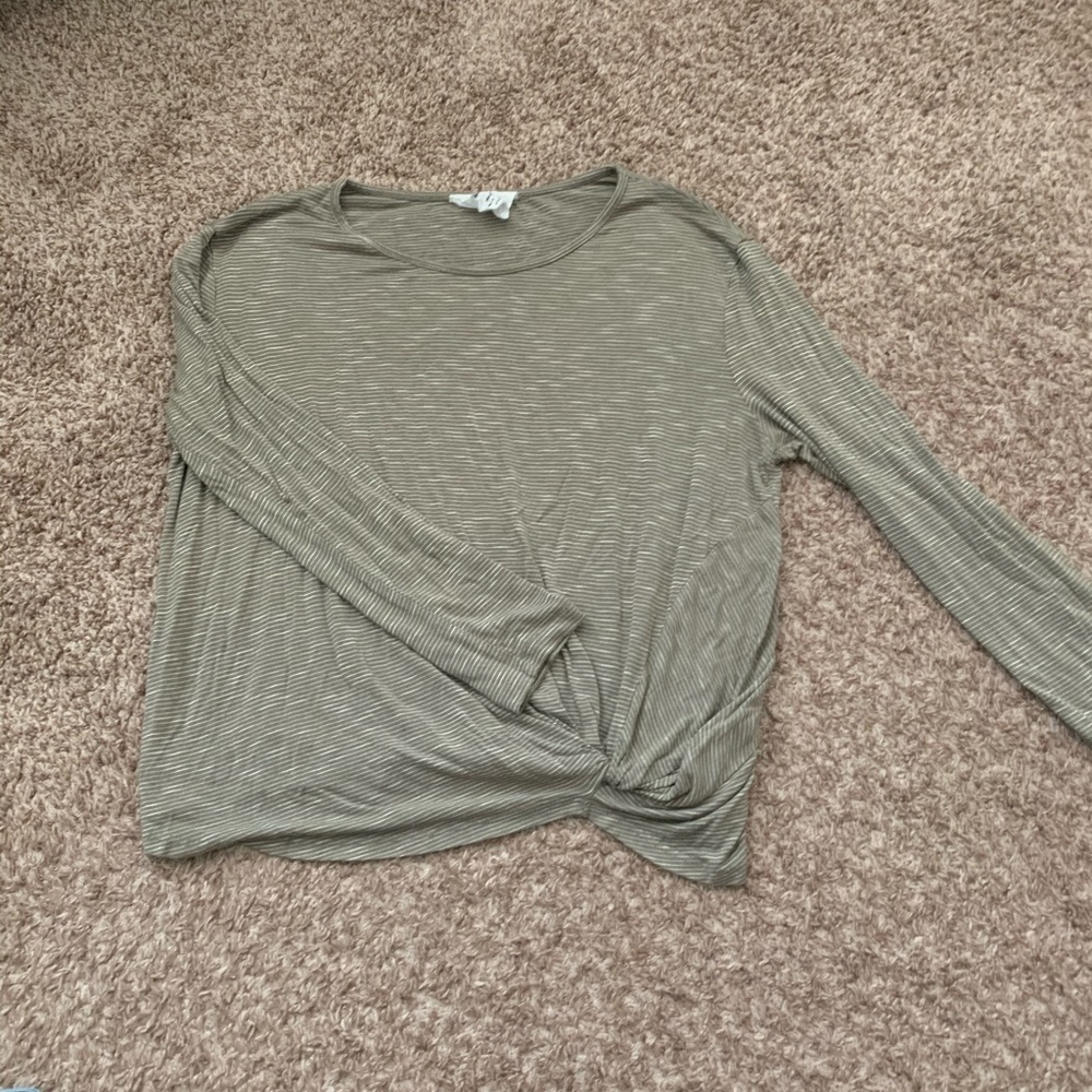 Striped long sleeve shirt